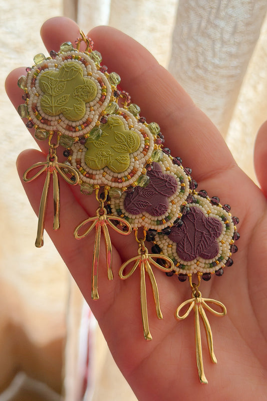 Floral Bow Earrings